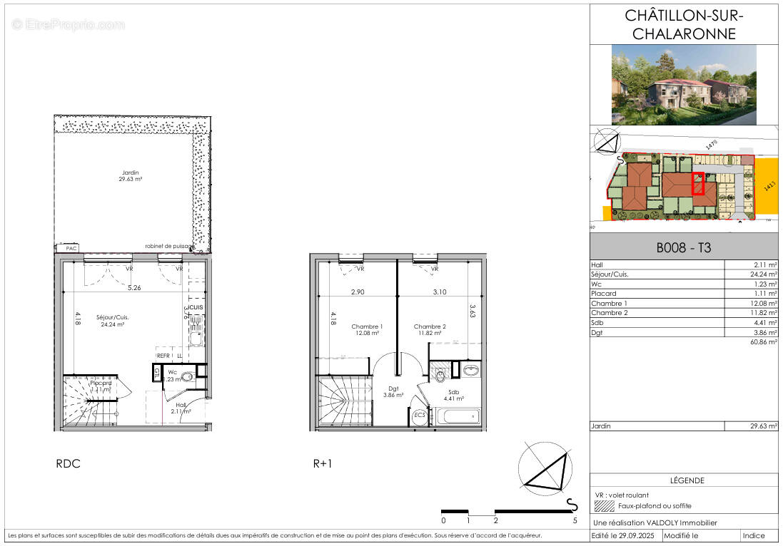 Appartement à CHATILLON-SUR-CHALARONNE