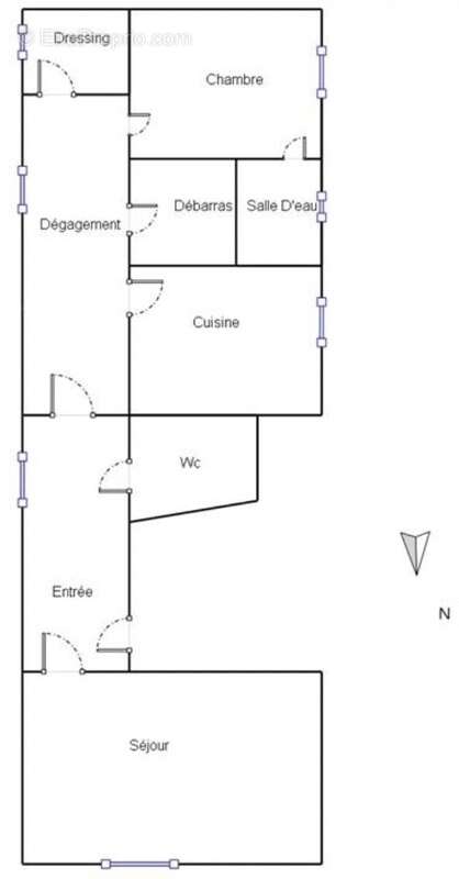 Appartement à PARIS-18E