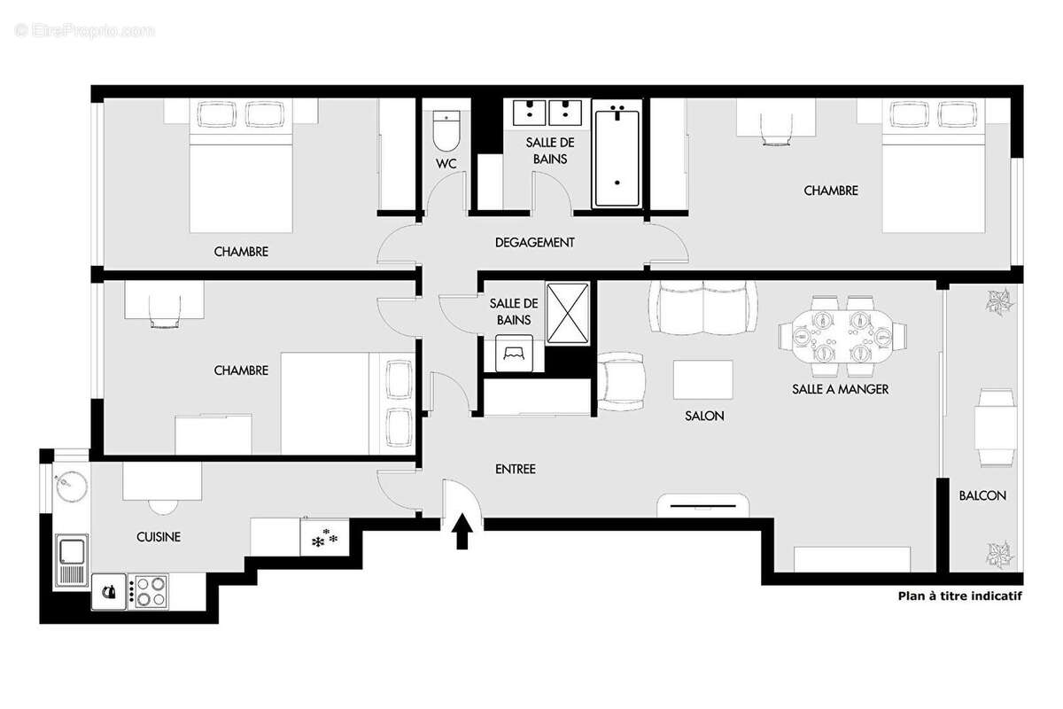 Appartement à PARIS-19E