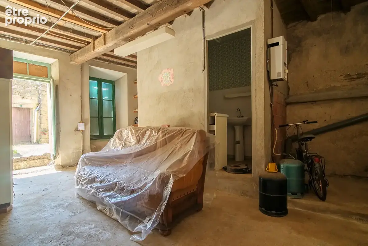 CARCASSONNE - GREFFEIL - Maison de village en pierre  T6 139m² (80m² hab.)  avec remise attenante et vue dégagée - photo 6