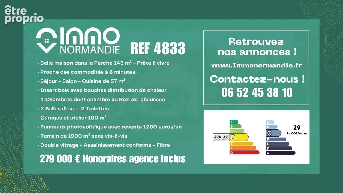 Vid4833 -belle maison 145m² dans le perche - habitable de suite - photo 24