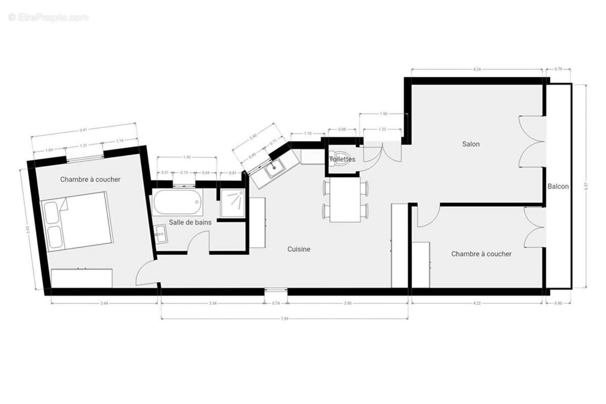 Appartement à PARIS-13E