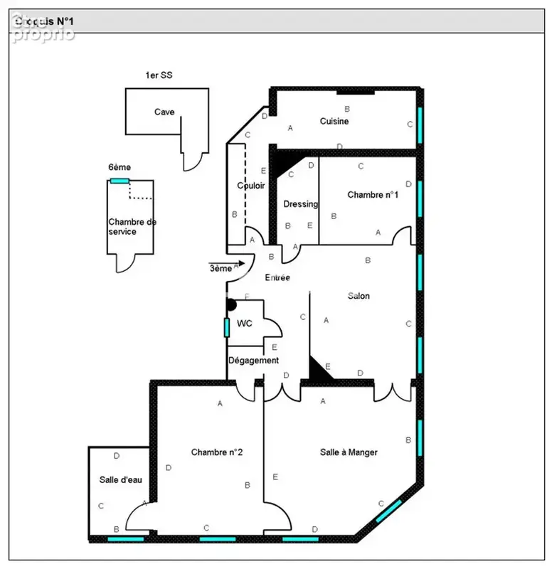 Appartement d'angle au 3ème Etage / Chambre de service incluse - photo 7