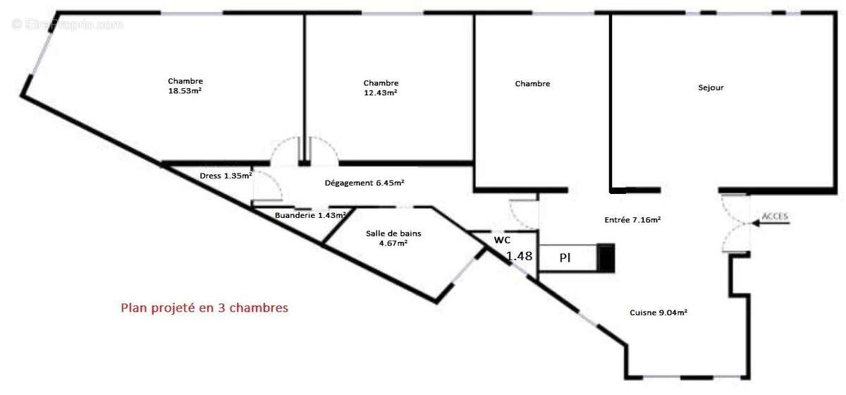 Appartement à PARIS-17E