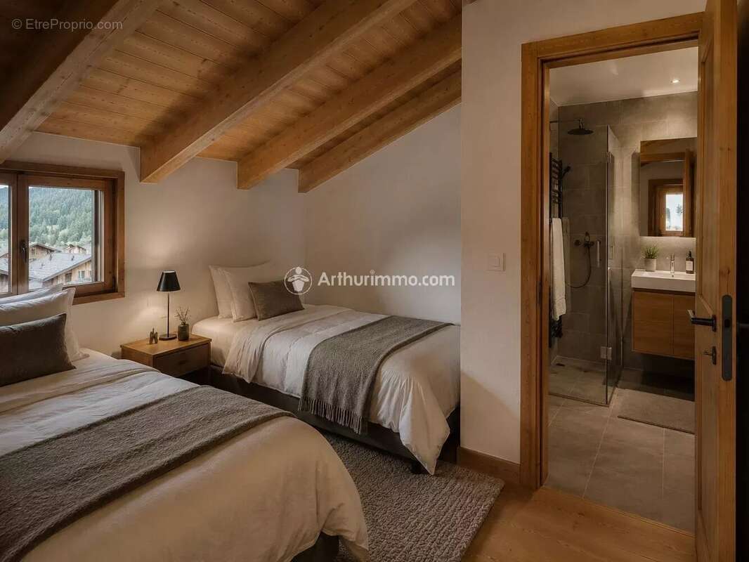 MORZINE – LES GRANGES Chalet 4 suites – Vue montagnes – À 3 minutes du centre - photo 5