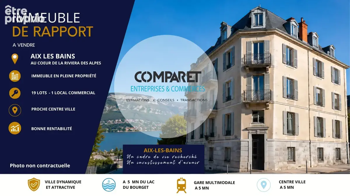 Immeuble de rapport Aix Les Bains 415 m2 19 Lots + 1 local commercial - photo 3