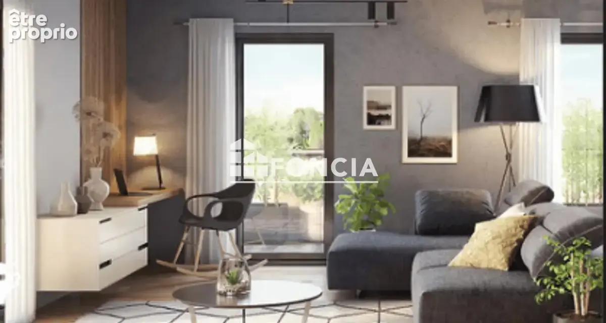 CARQUEFOU GOLF : Beau T2 neuf de 52,97 m2 avec grand balcon orienté Ouest de 8 m2, stationnement en sous-sol et cave vendu en VE - photo 4