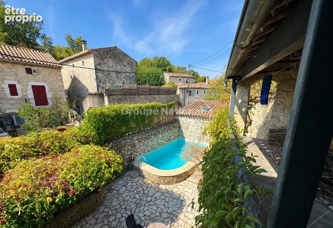 Maison en pierre Lussan, 125 m2 avec piscine - photo 2