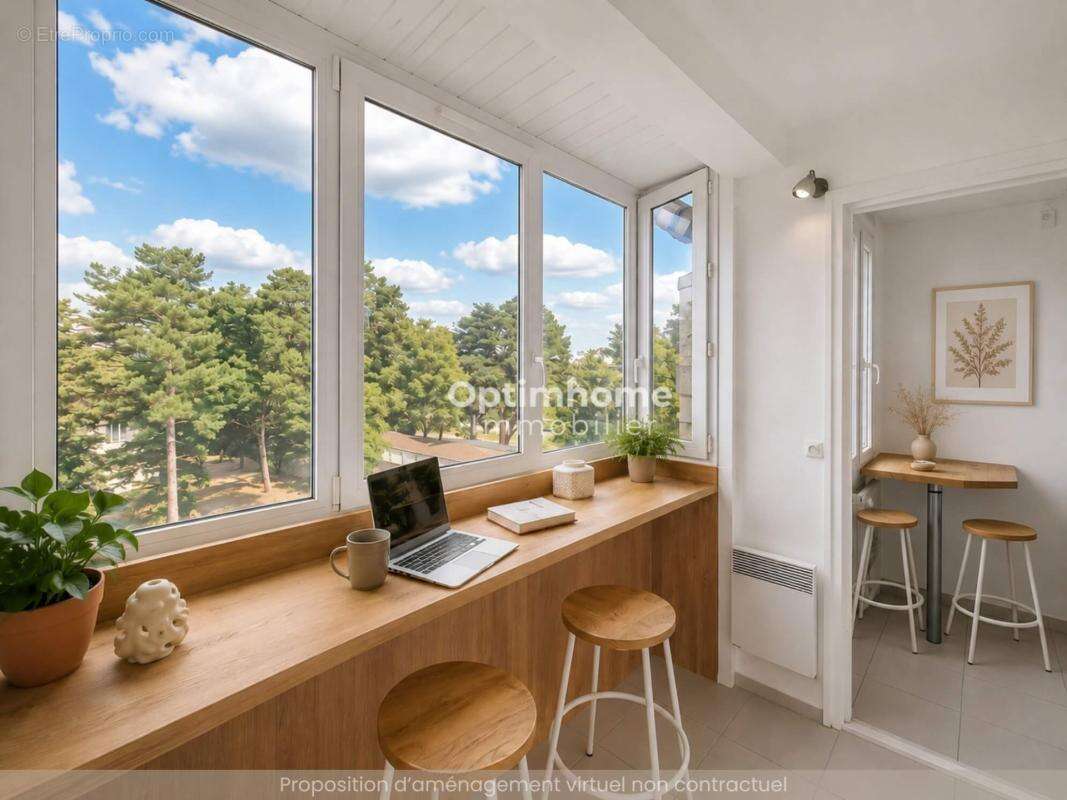 Vente appartement t3  nantes beauséjour - route de vannes  65 m² - dernier étage  balcon - photo 5