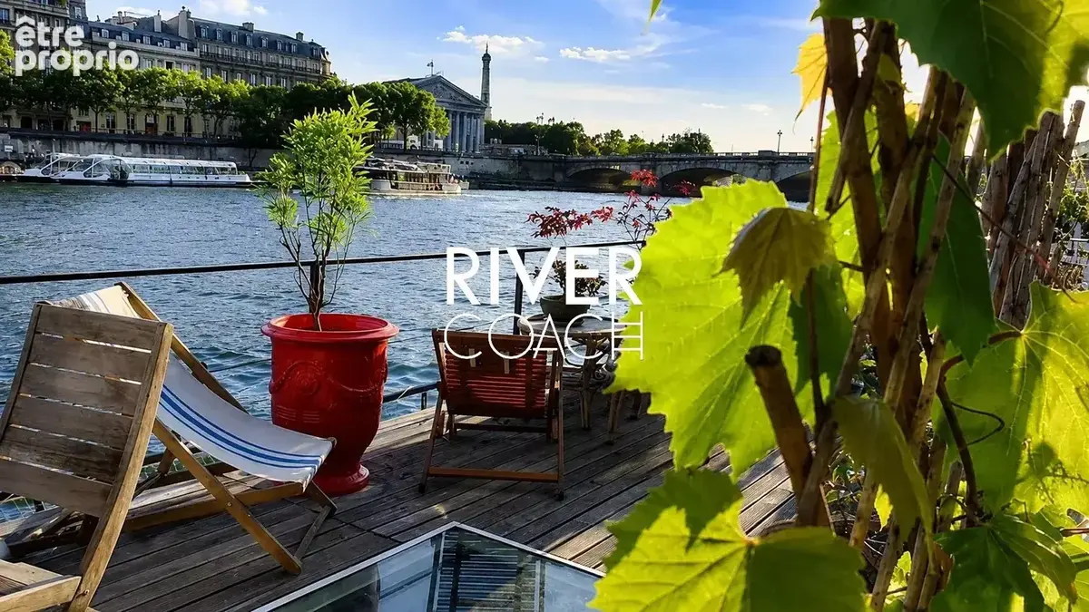 Péniche à vendre avec terrasse et vue panoramique sur les monuments de Paris – Tuileries - Concorde, Paris 8ème arrondissement. - photo 12