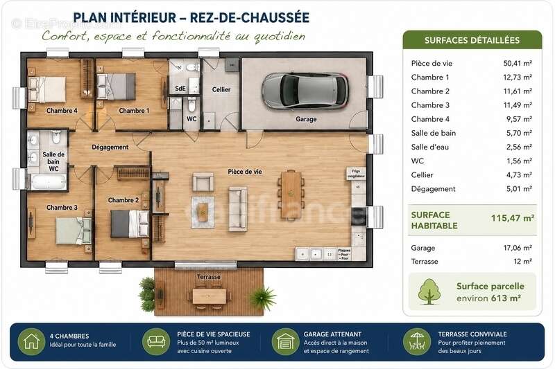 villa neuve T4 + garage RE2020 disponible à partir d'octobre 2026 - photo 11