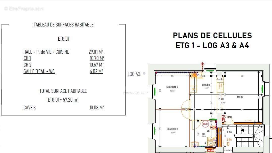 Appartement à SAINT-ETIENNE-DE-MONTLUC