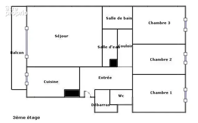 Paris 20ème Pelleport. Rue du Surmelin. 4 pièces 3 chambres Balcon et Parking inclus. Rare. - photo 10