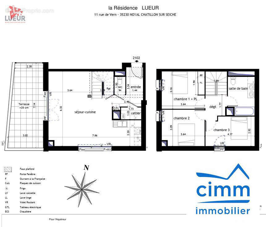 Appartement à NOYAL-CHATILLON-SUR-SEICHE