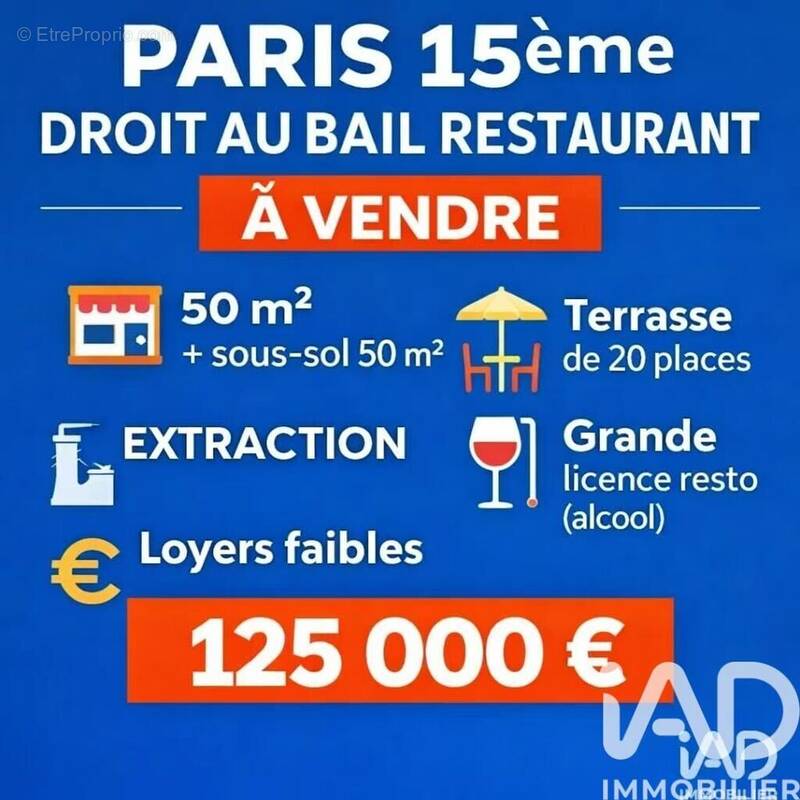 Photo 1 - Commerce à PARIS-15E