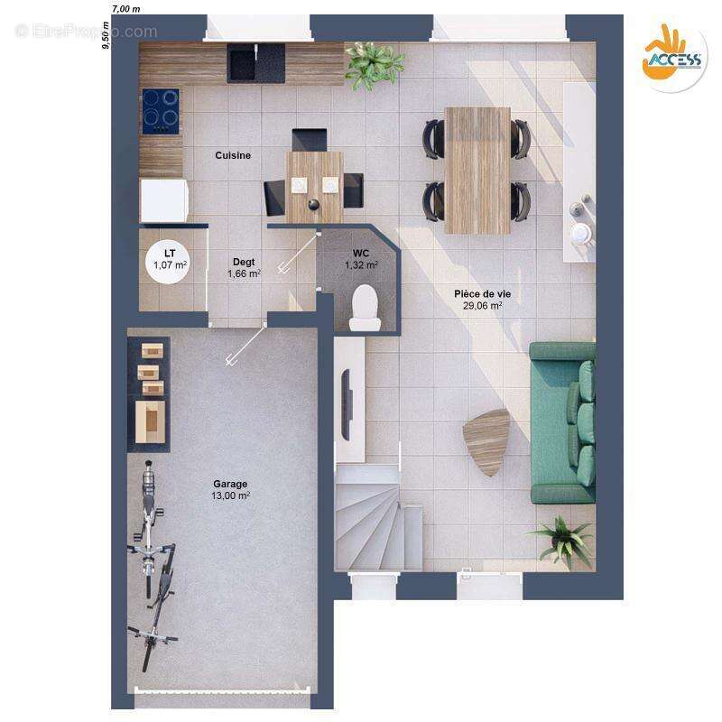 Maison à MARTAINVILLE-EPREVILLE