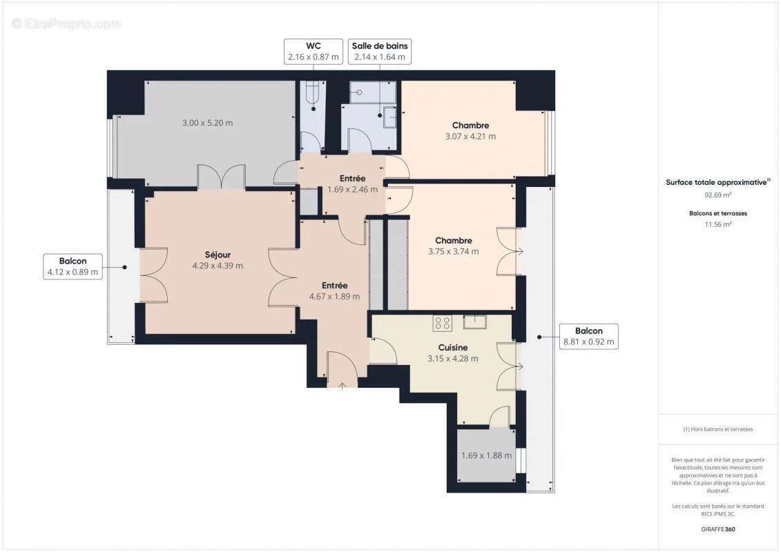 Appartement à PARIS-12E