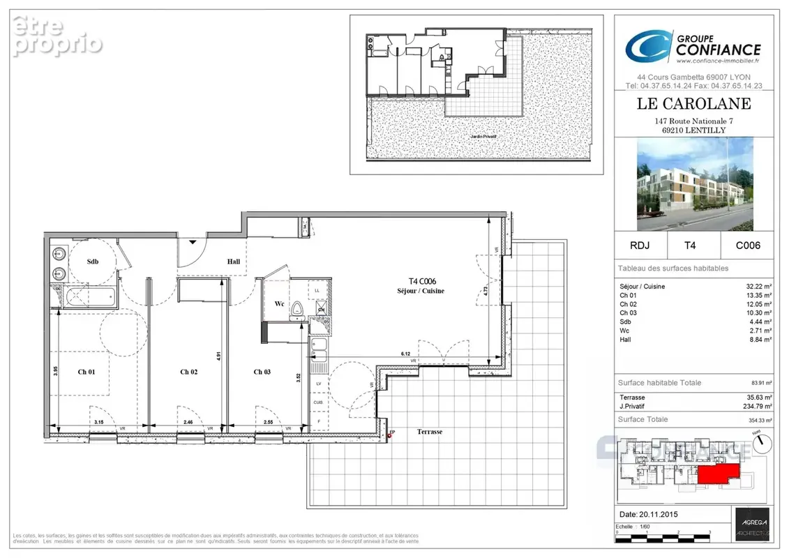 Appartement 84 m² à Lentilly  - photo 5