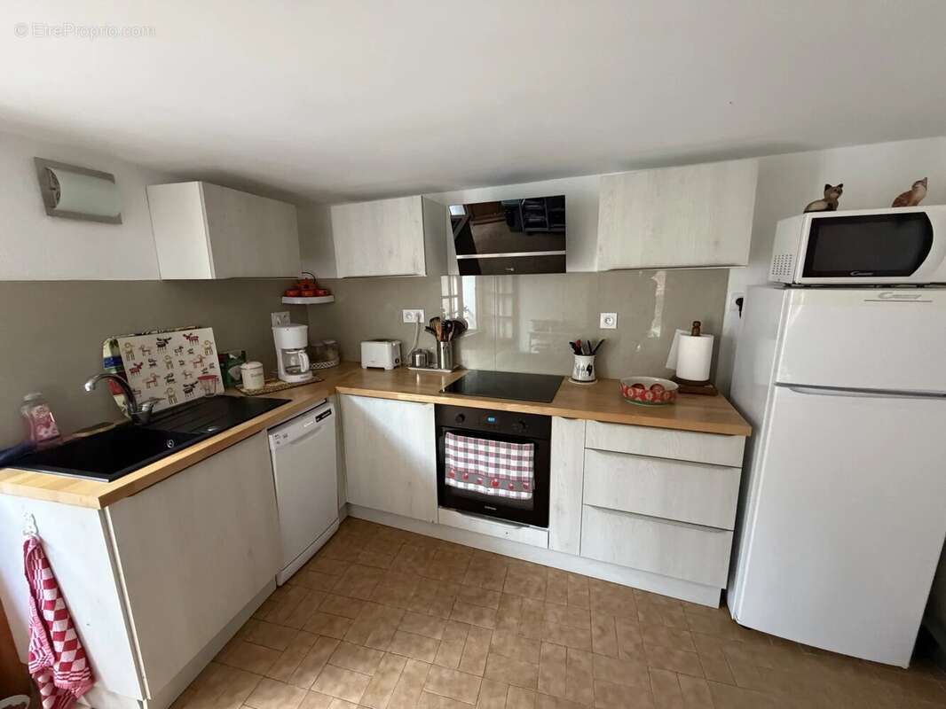 Maison de village divisée  en deux appartements, 2 pièces avec terrasse et 1 studio indépendant - photo 4