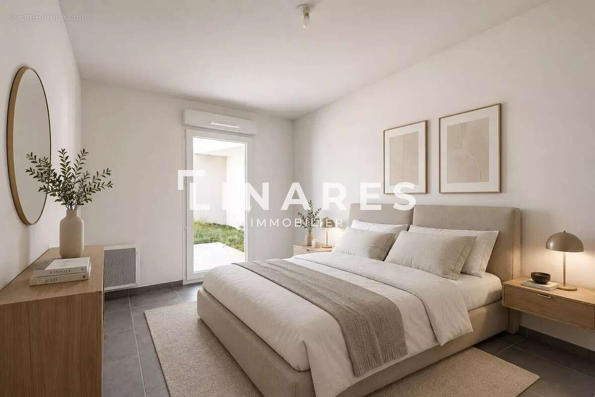 LE DOMAINE DE BELLEPEIRE - Appartement T2 de 43m² - Terrasse - Jardin de 30m2- Box (sus) - 13170 LESPENNES MIRABEAU - photo 6
