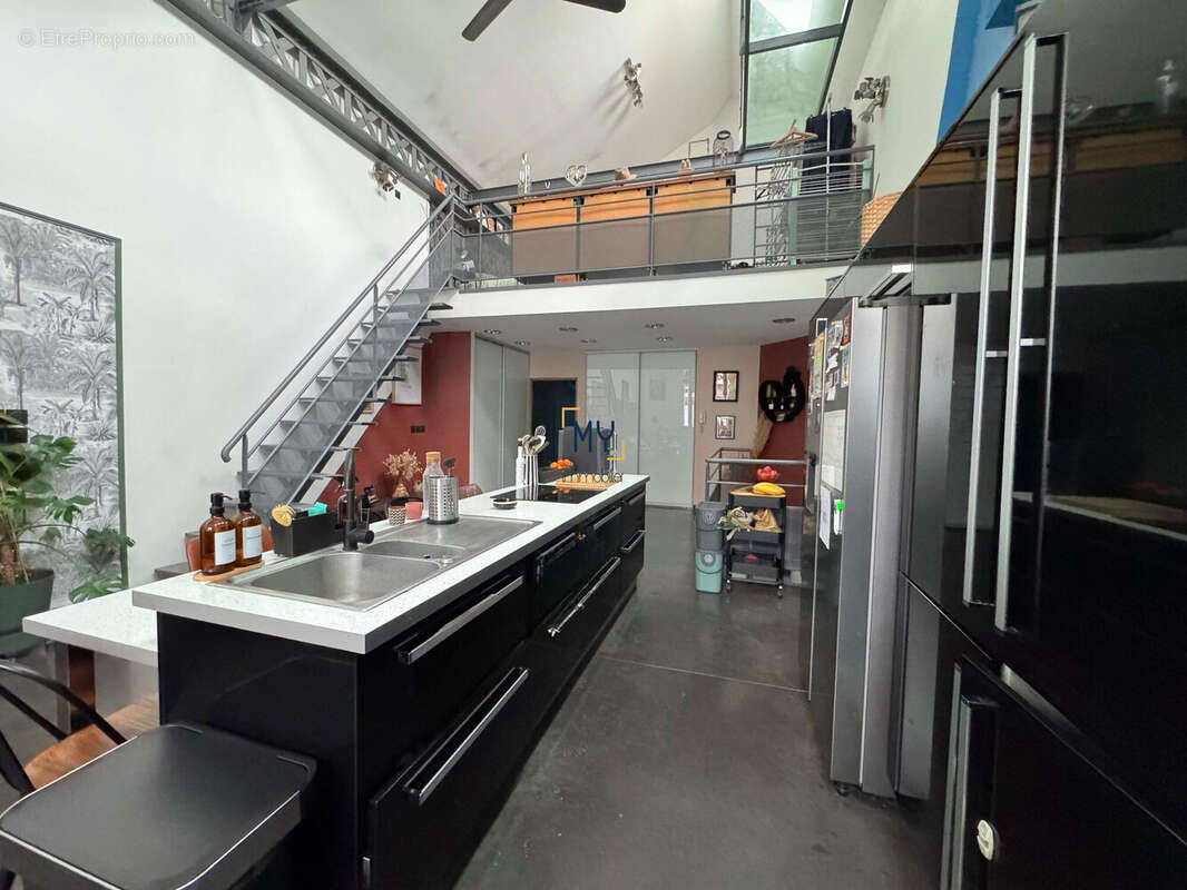 CUISINE - Loft/Appartement à vendre - 6 pièces - 145 m² - Tourcoing - Appartement à TOURCOING