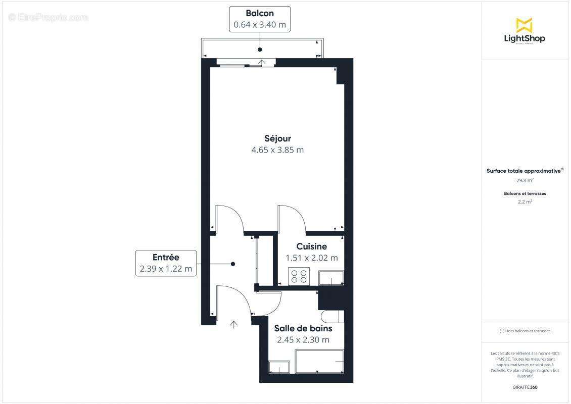 Appartement à PARIS-18E