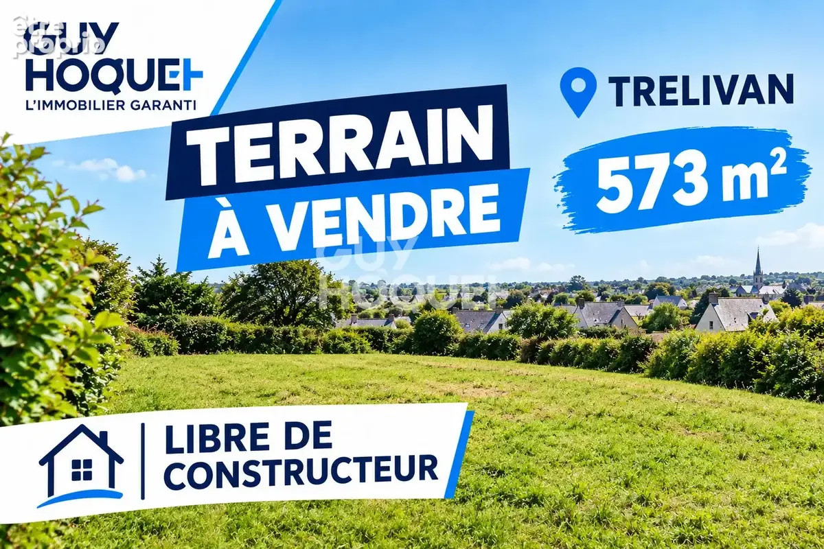 Photo Terrain à Trelivan au prix de 76 300€