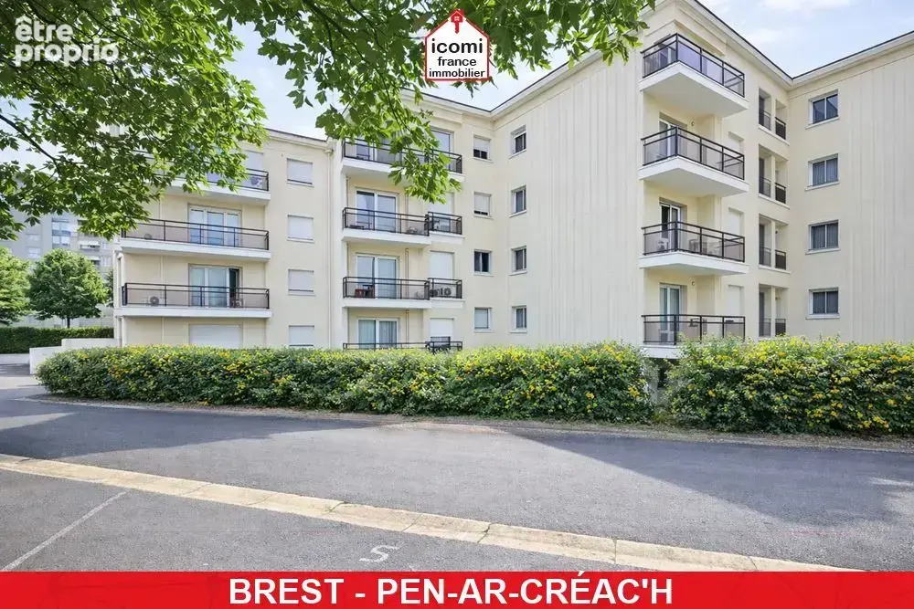Finistere - brest (29200) - a vendre - appartement - t2 - premier etage avec ascenseur - balcon - dalle beton - belle exposition - photo 2