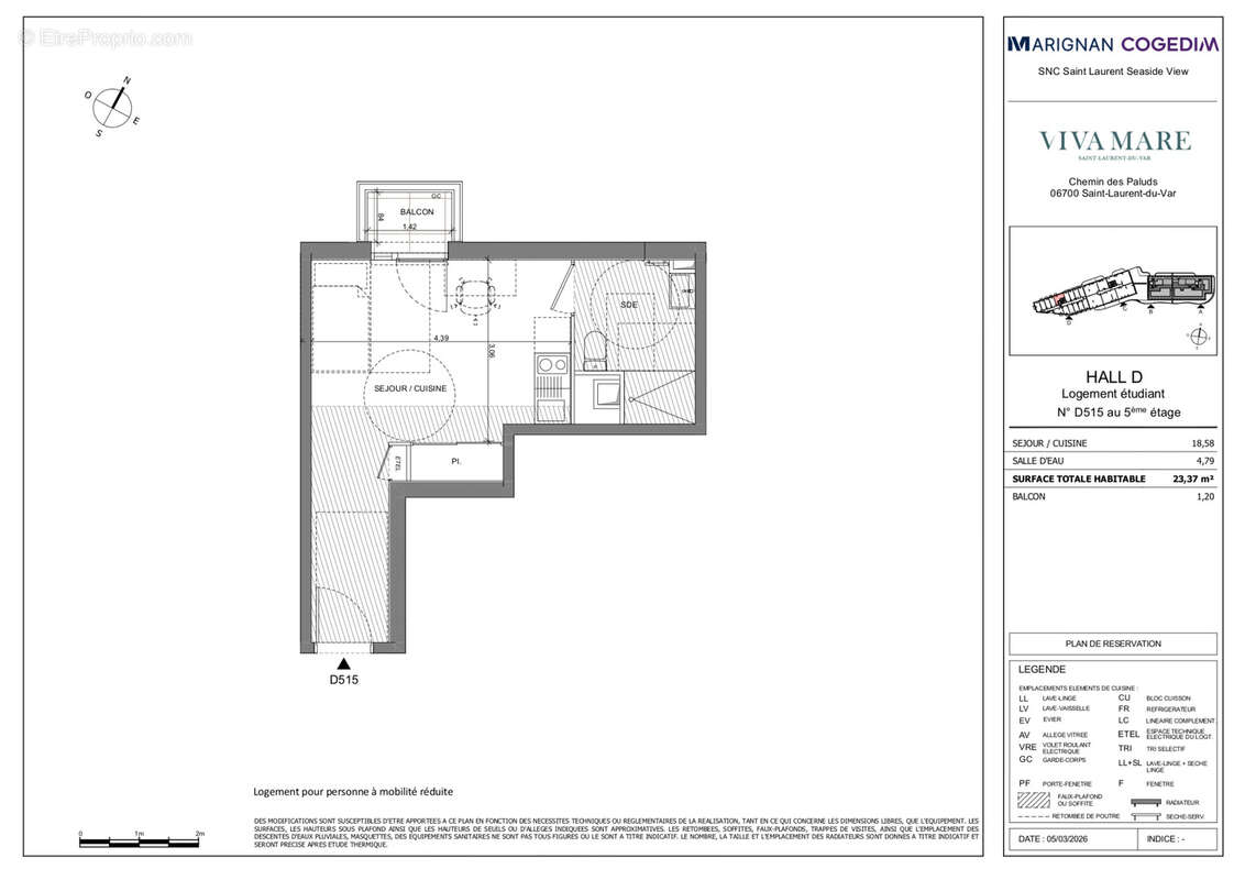 Appartement à SAINT-LAURENT-DU-VAR