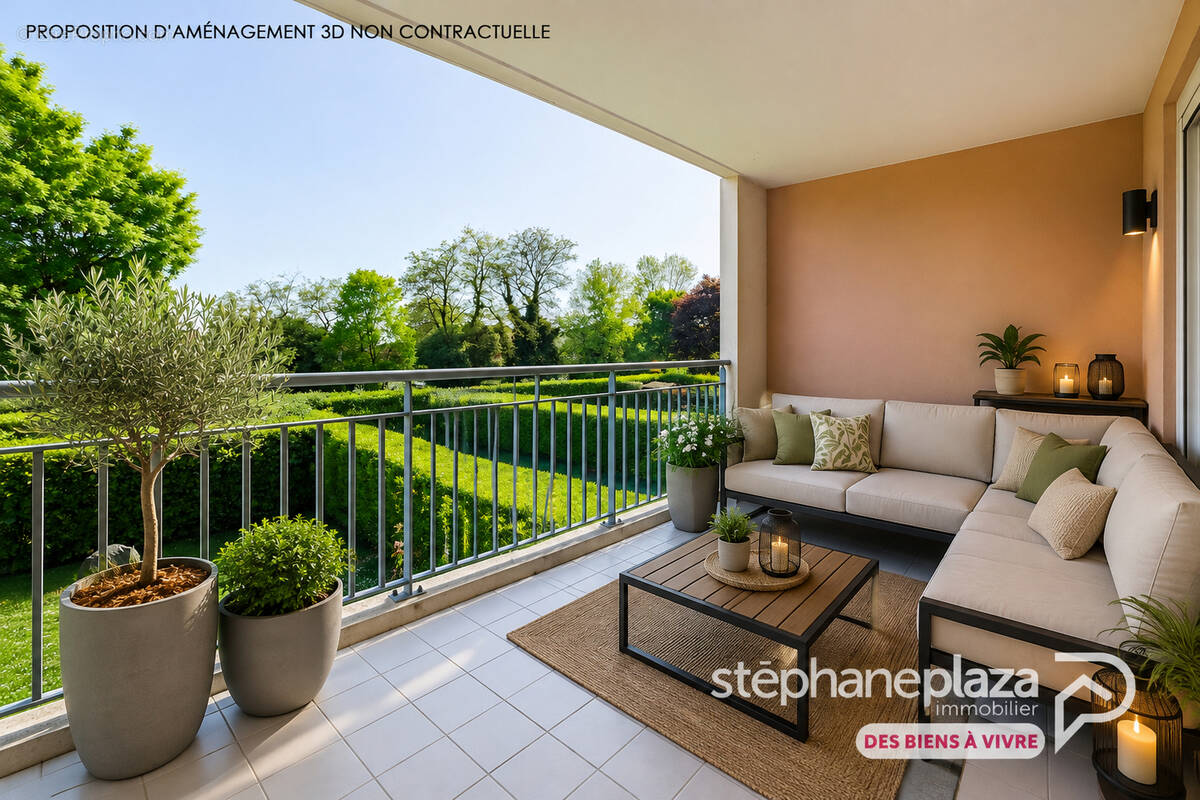Appartement traversant de 94.5m² - 3 chambres avec 2 BALCONS et DOUBLE GARAGE de 32.5m² - AMBERIEUX-EN-DOMBES - photo 1
