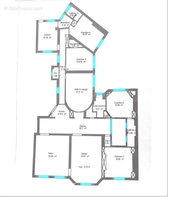 Appartement à PARIS-16E