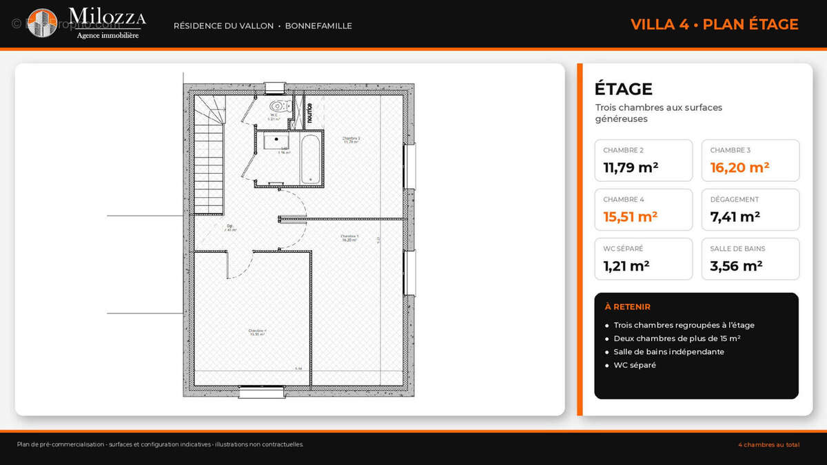 Bonnefamille - Maison neuve T5 de 112,57 m² - parcelle 459,41 m² - photo 5