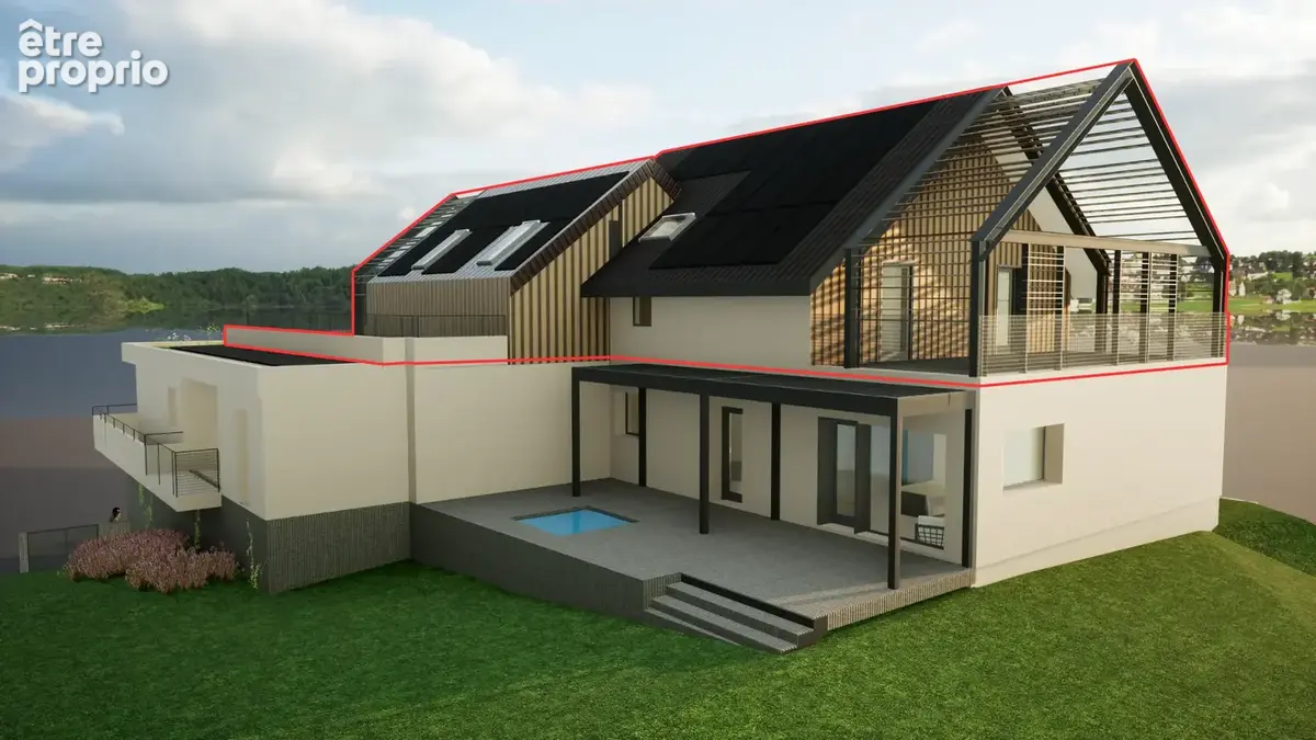 MOUXY - VEFA T4 en attique 116m2 avec 77m2 de terrasses - résidence neuve - photo 5