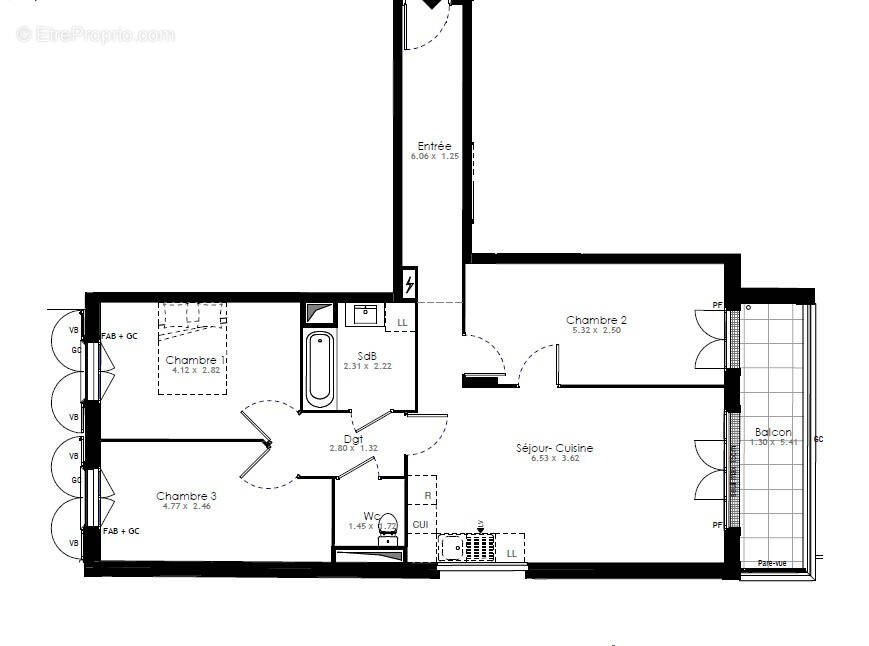 Appartement à VILLENEUVE-SAINT-GEORGES