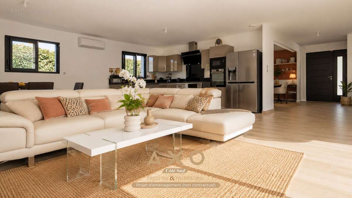 Ventabren  maison  plain pied  137 m²  t5  piscine  terrain 945 m²  877 000  - photo 7