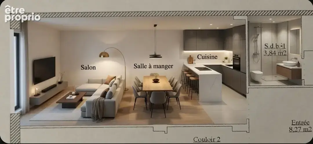 Début Lanterne 70m2 230.000€ à saisir - photo 4