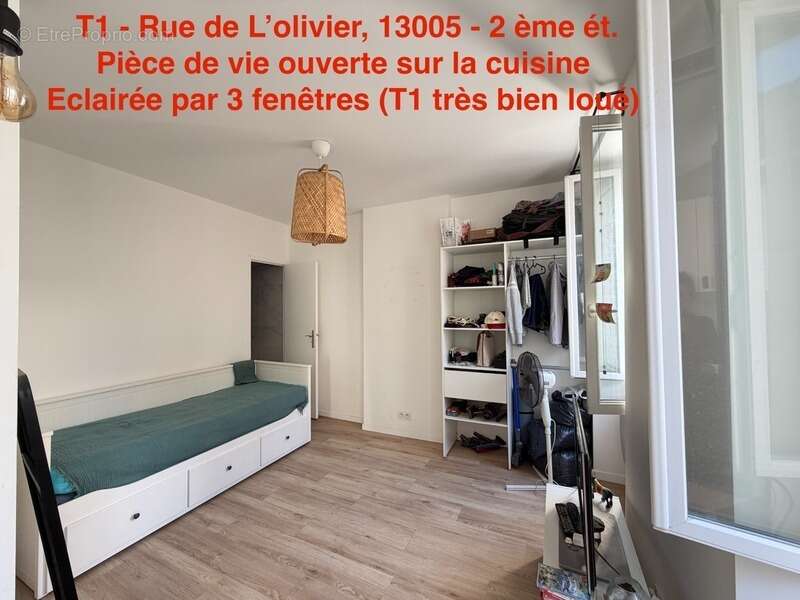 13005 - Quartier CAMAS - Rue de L'Olivier - 2ème étage - T1 - 20m2      99 000 euro FAI - photo 4