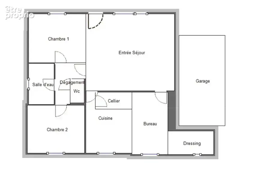 Draguignan maison plain-pied t4 -78 m²- 2 chambres-bureau- garage-501 m2 terrain - photo 18