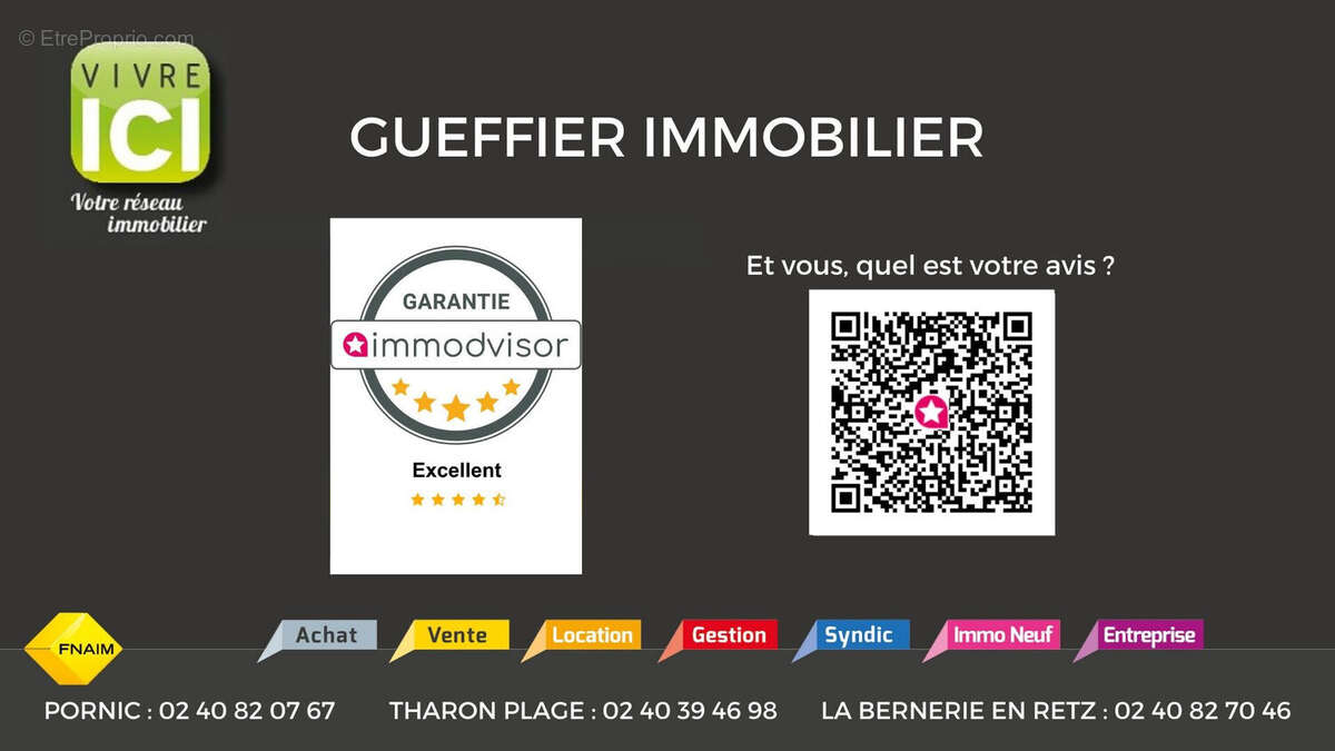 Appartement à PORNIC