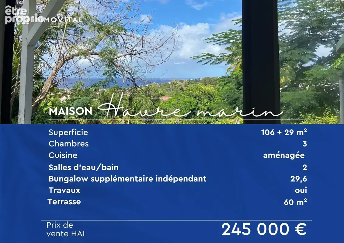 'HAVRE MARIN' Maison Familiale avec Vue Mer + Dépendance - Basse-Terre - photo 15