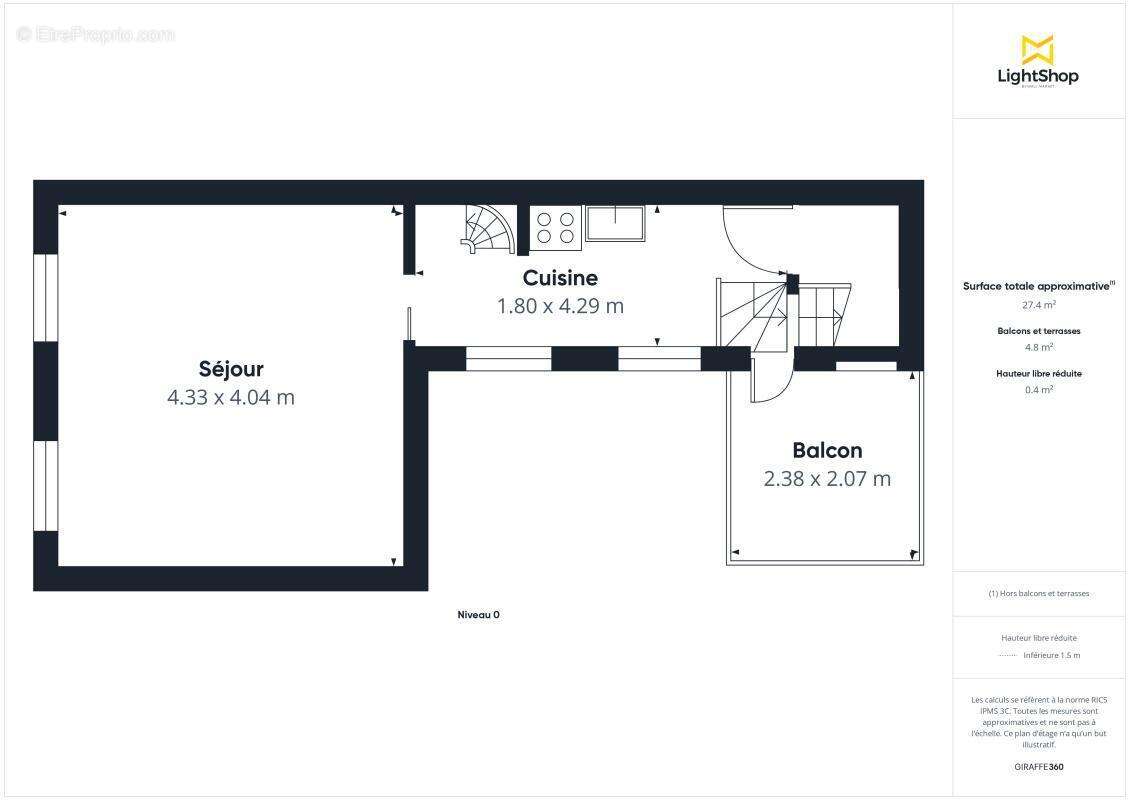 Appartement à PARIS-14E