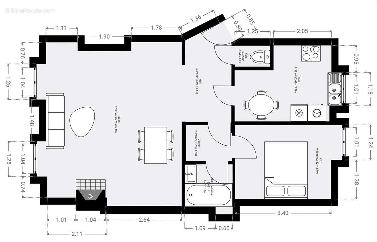 Appartement à NEUILLY-SUR-SEINE