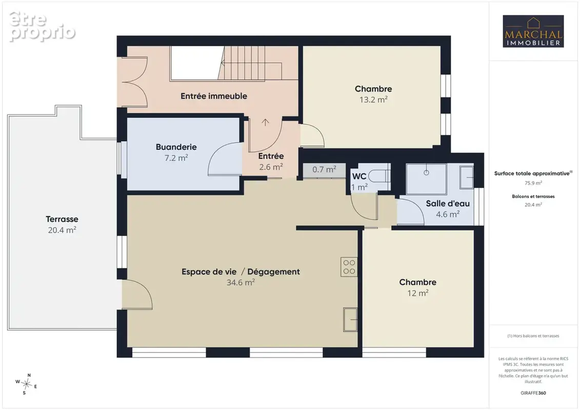 Appartement T3 avec terrasse et jardin   Pouilly - photo 2
