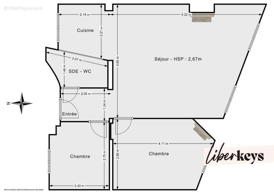 Appartement à PARIS-14E