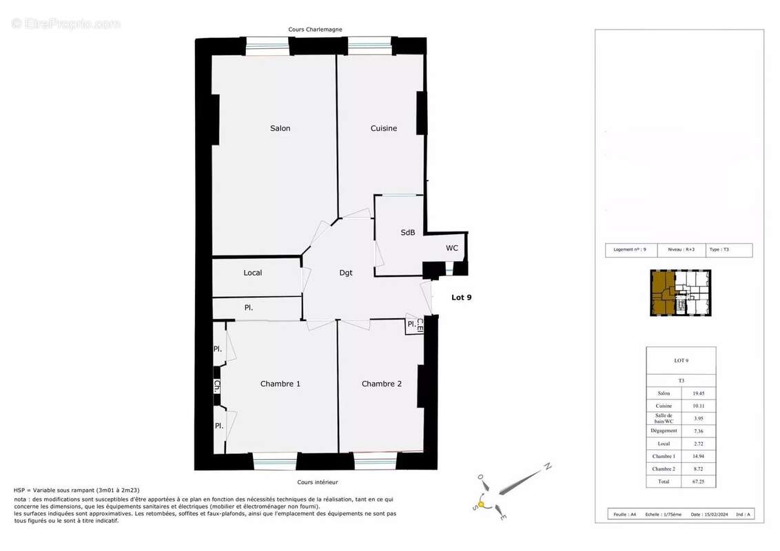 Appartement à LYON-2E