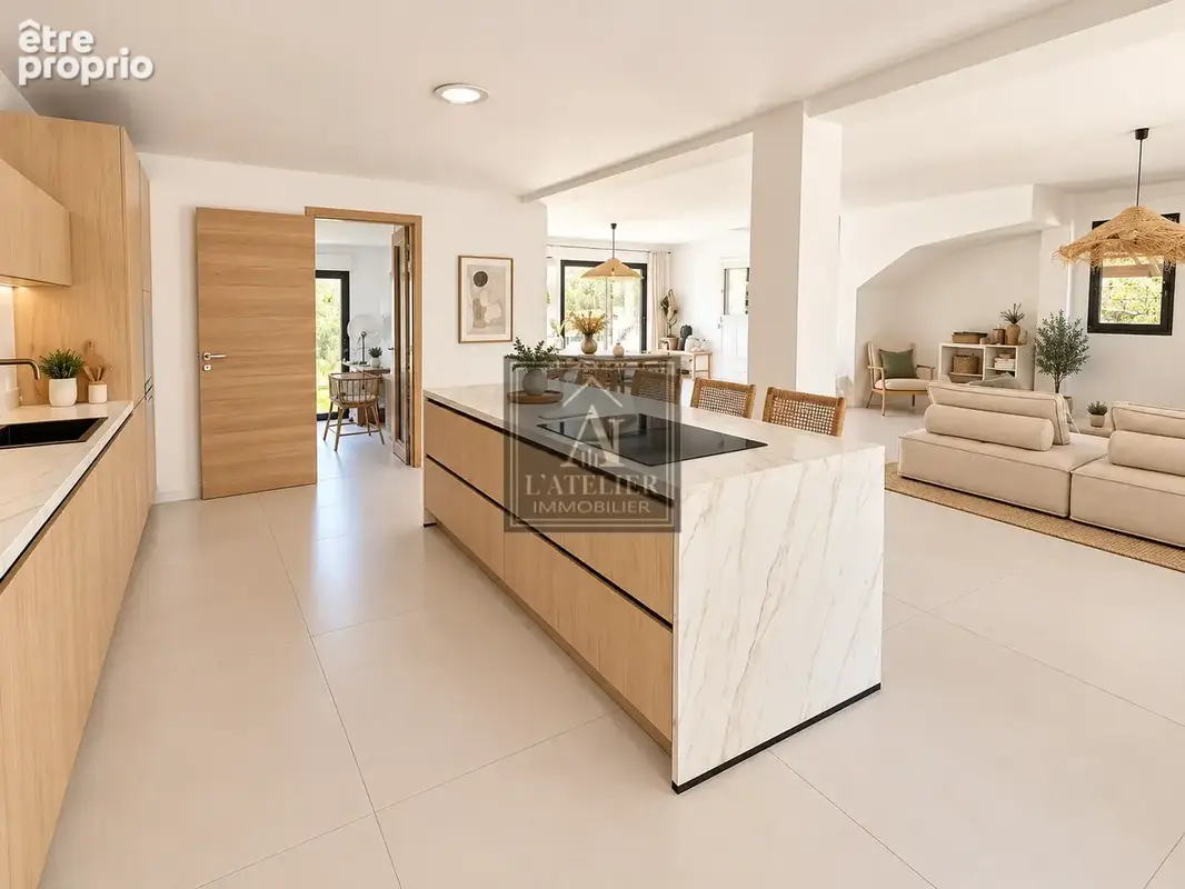 Maison contemporaine de 140 m2 de type 5 avec piscine sur une parcelle de 316 m2 - photo 4