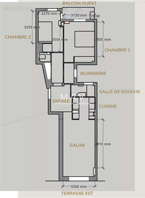 Coeur nice/fleurs gambetta appartement 3 pièces luxueusement rénové terrasse au calme - photo 26