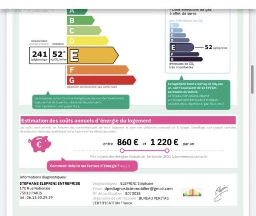 Appartement à CHARENTON-LE-PONT