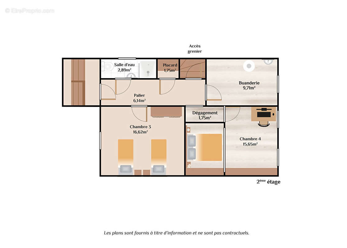 A Vendre, Maison 4 chambres et un bureau. - photo 9