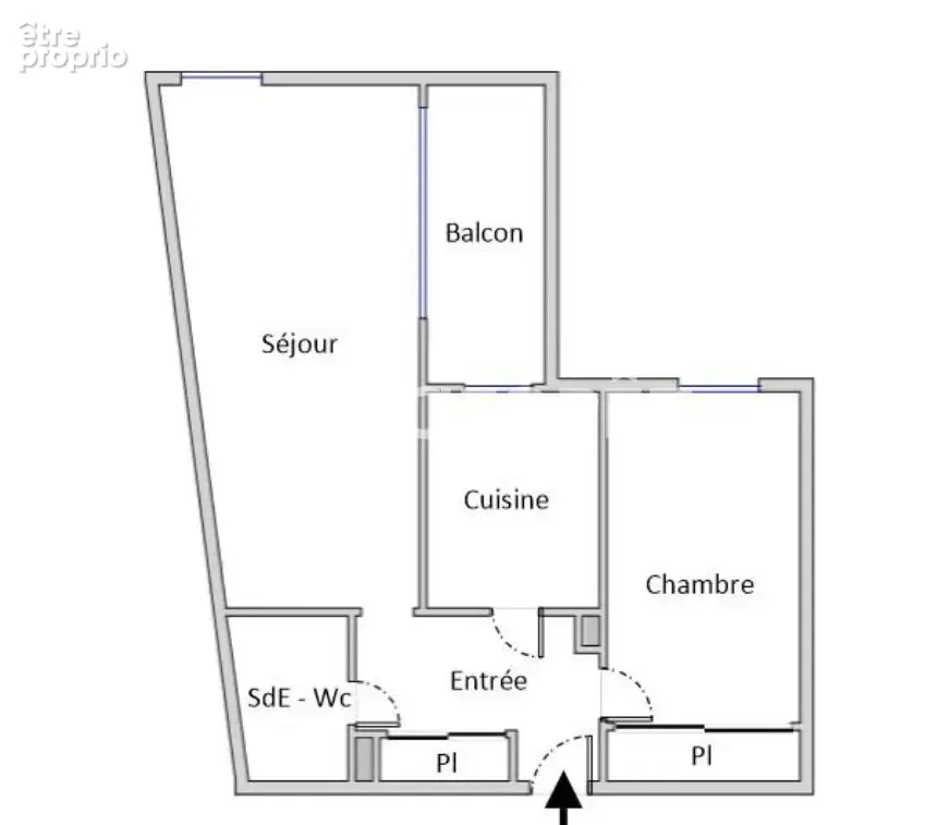 Deux pièces - plan optimisé - terrasse de 6 m² - photo 3